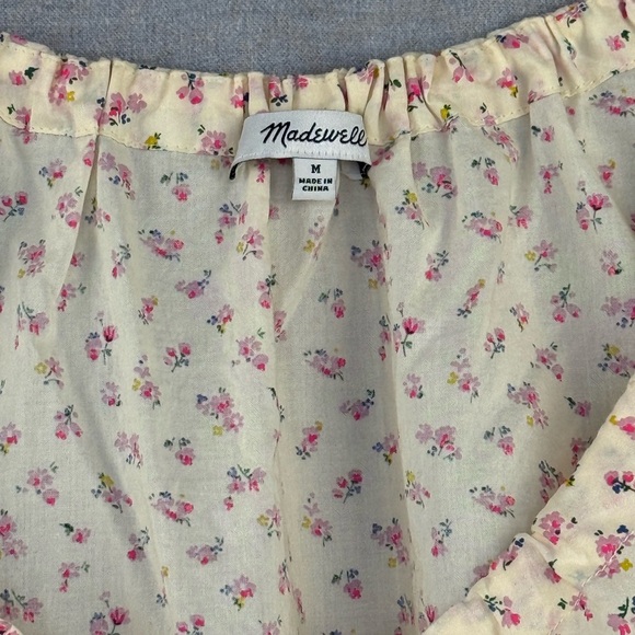 Madewell Floral Shirred Drawstring Tank Top - Picture 7 of 7